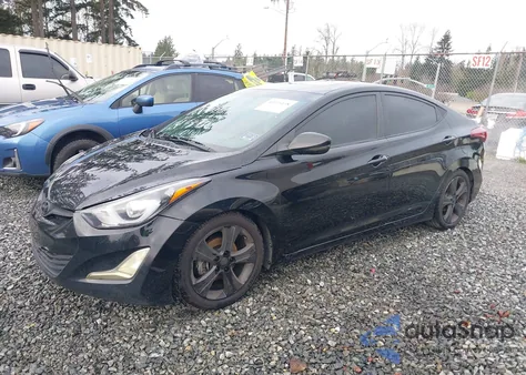 2014 Hyundai Elantra Sport z USA, uszkodzony, nr VIN KMHDH4AH1EU044963